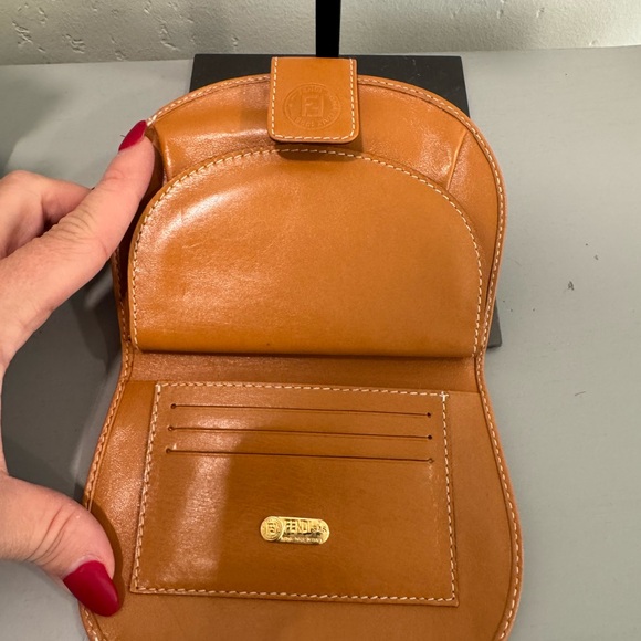 Fendi Pequin FF leather clutch - Picture 5 of 6